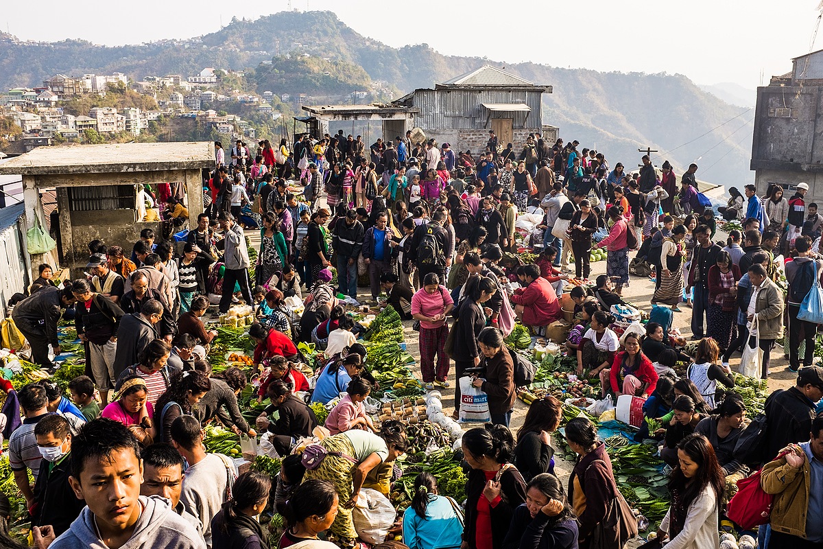 Market in Lunglei (Mizoram 2014)